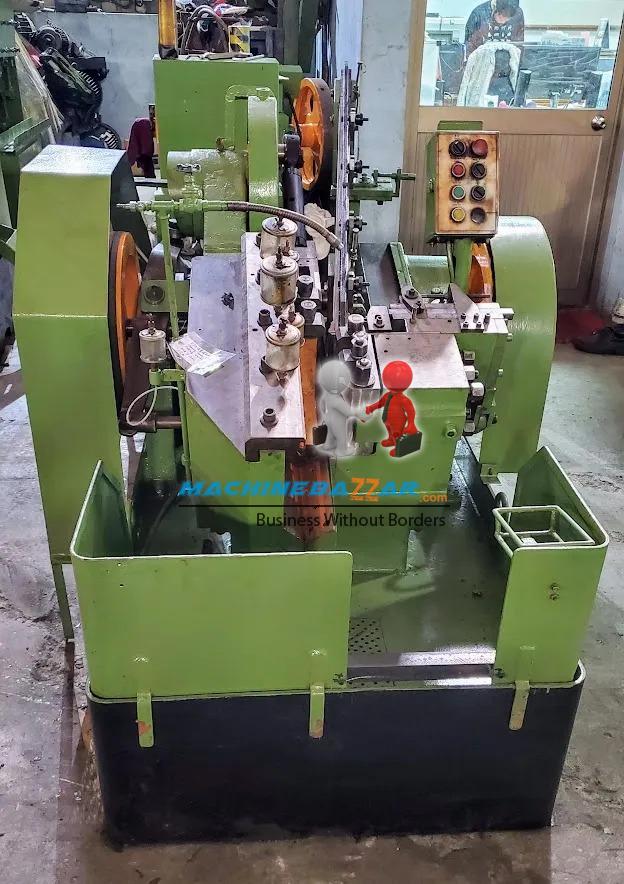 M8 X 150 Charng Guey flat die thread rolling machine 