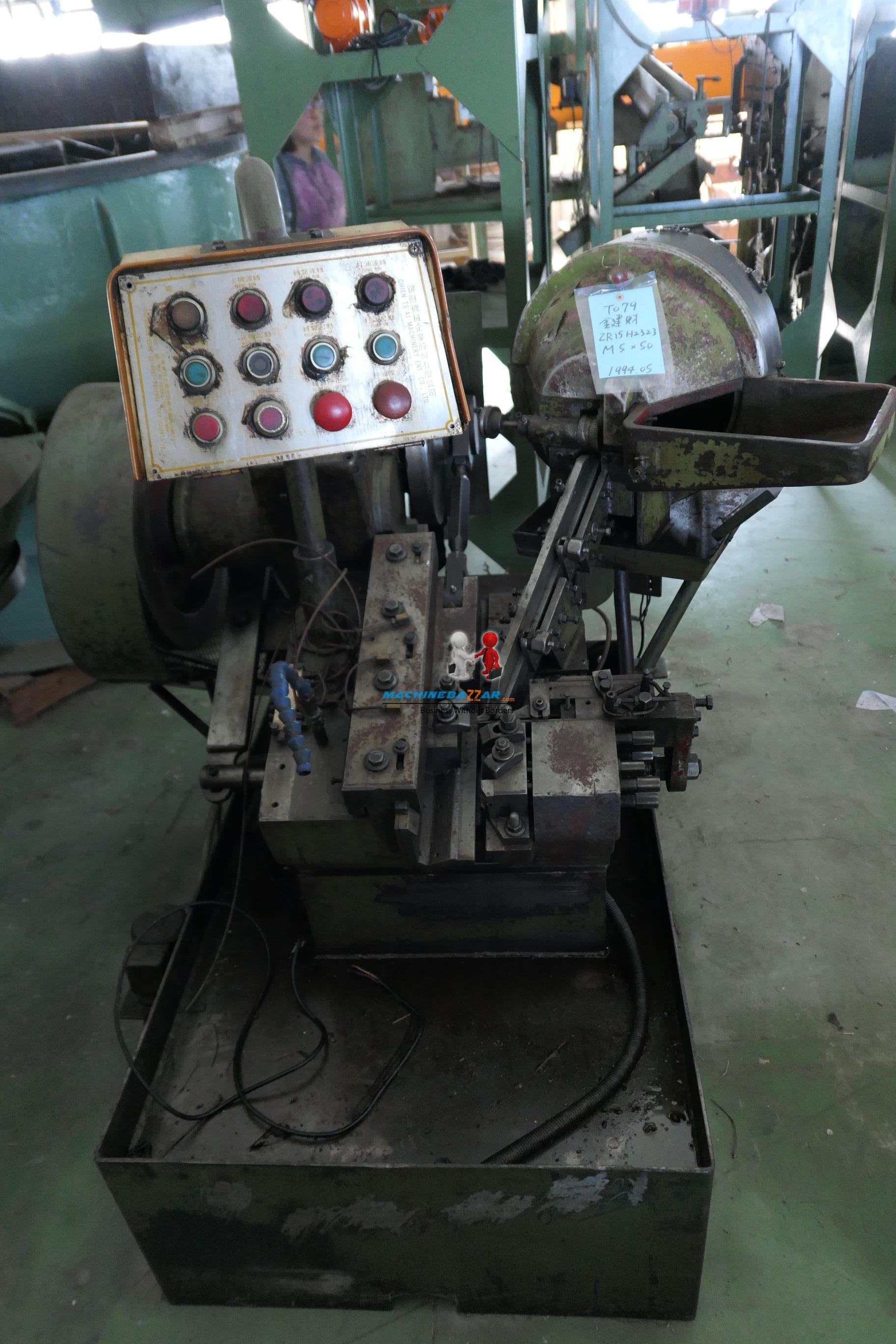 M6 x 50 Chen Tsai Flat die thread rolling machine