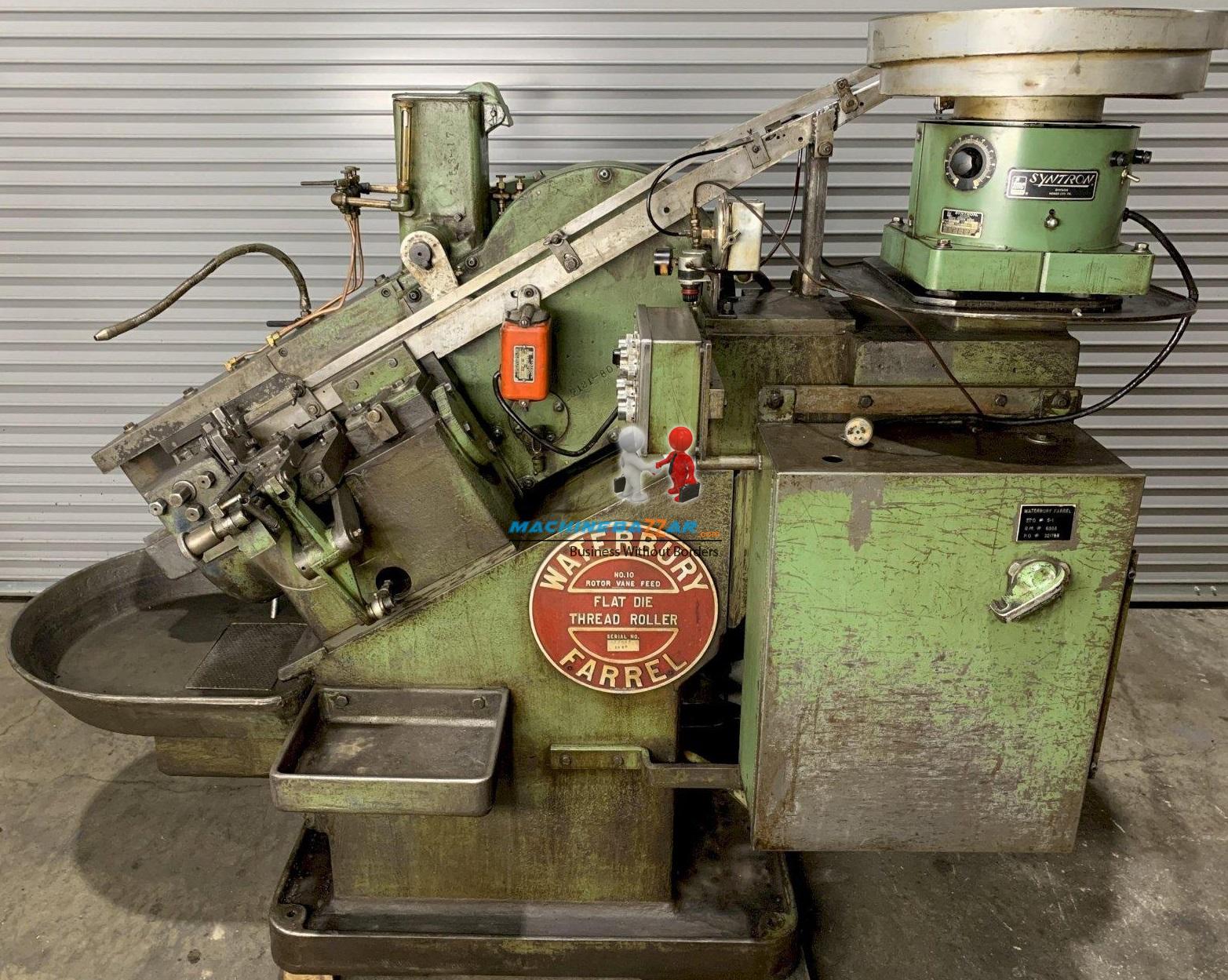 M6 X 50 Waterbury high speed flat die thread rolling machine