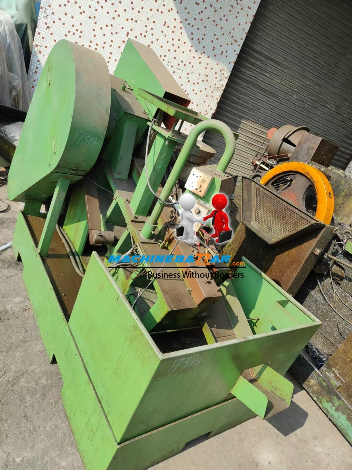 M16 X 100 FLAT DIE THREAD ROLLING MACHINE 