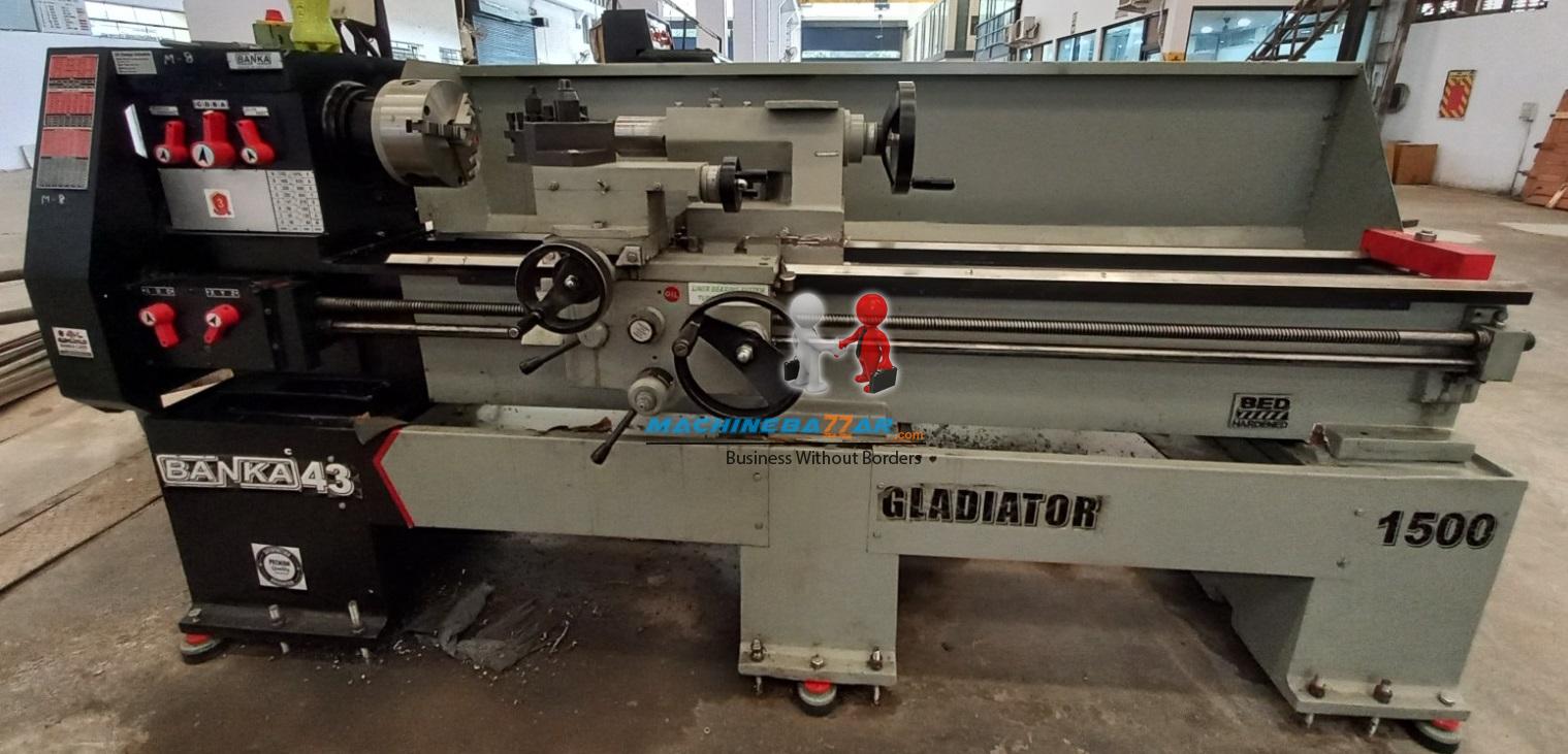 8 feet medium duty all geared lathe machine