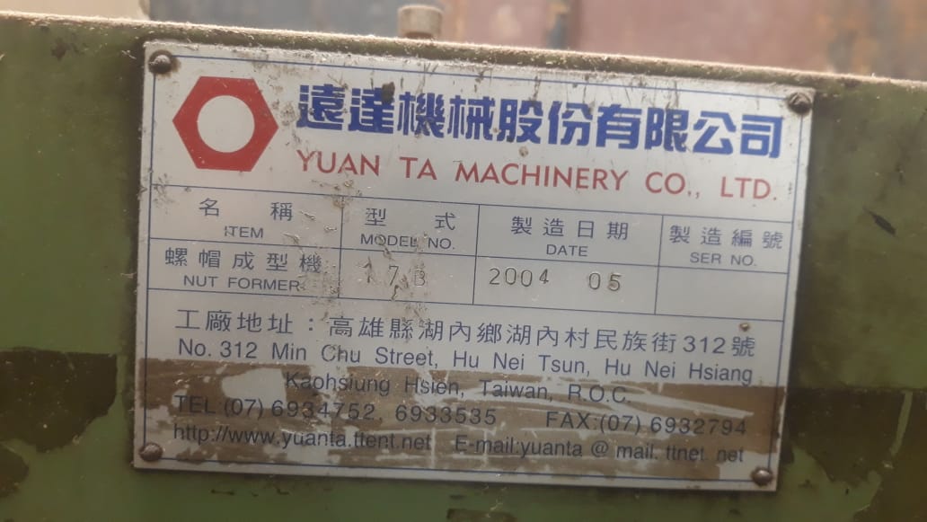 14b (8mm) Cold Nut Former machine
