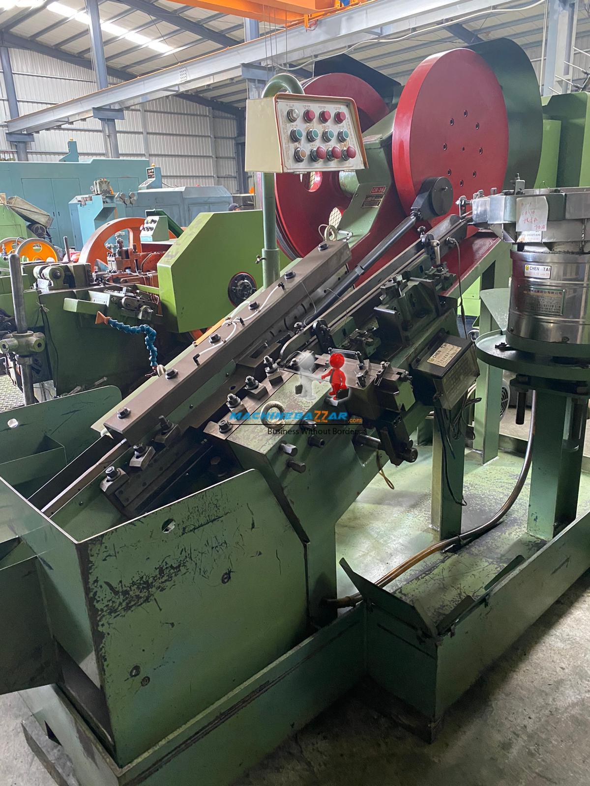 M16 X 75 Chien Tsai flat die thread rolling machine