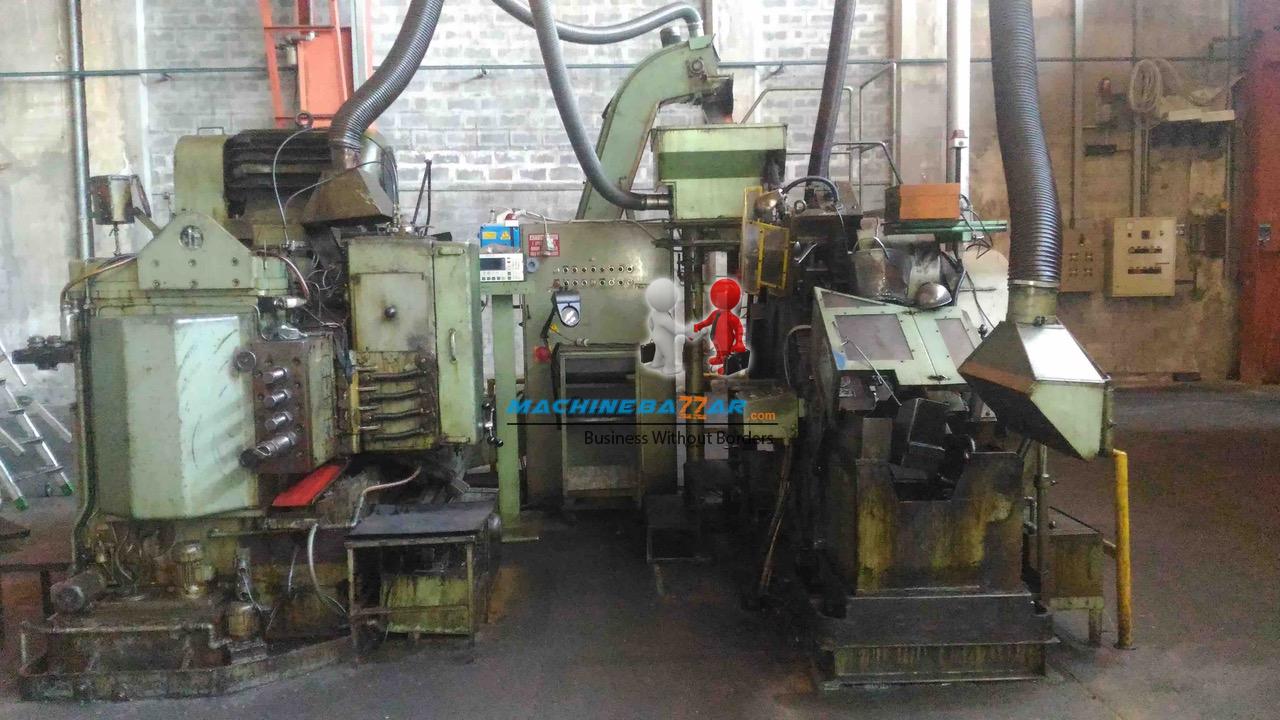 M14 X 100 Peltzer high speed 4 die 4 station bolt former with pointing and threading machine 