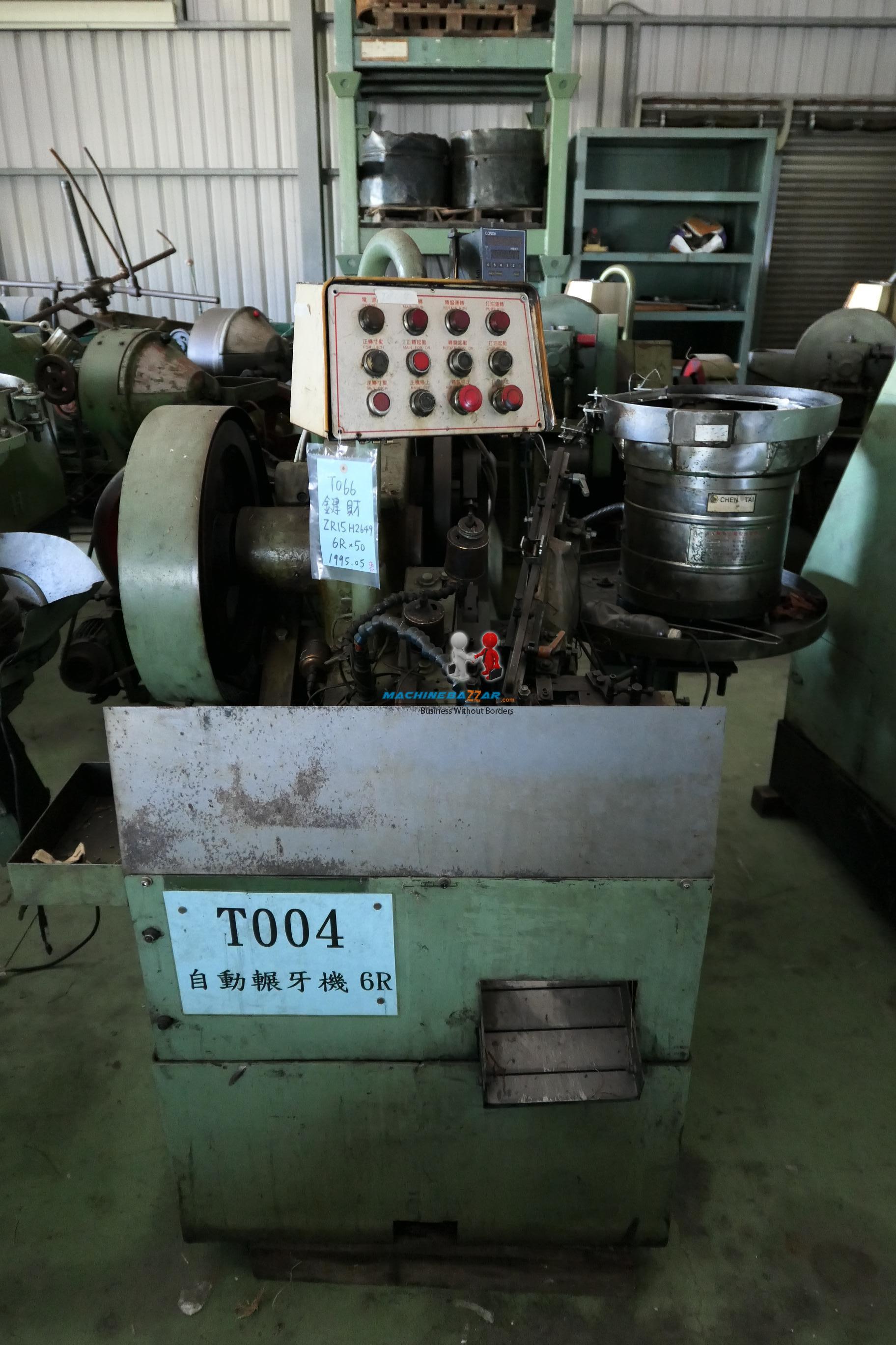 M6 x 75 Chen Tsai Flat die thread rolling machine