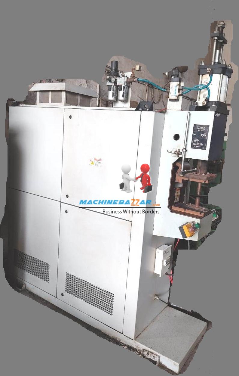 Capacitor discharge projection welding machine.